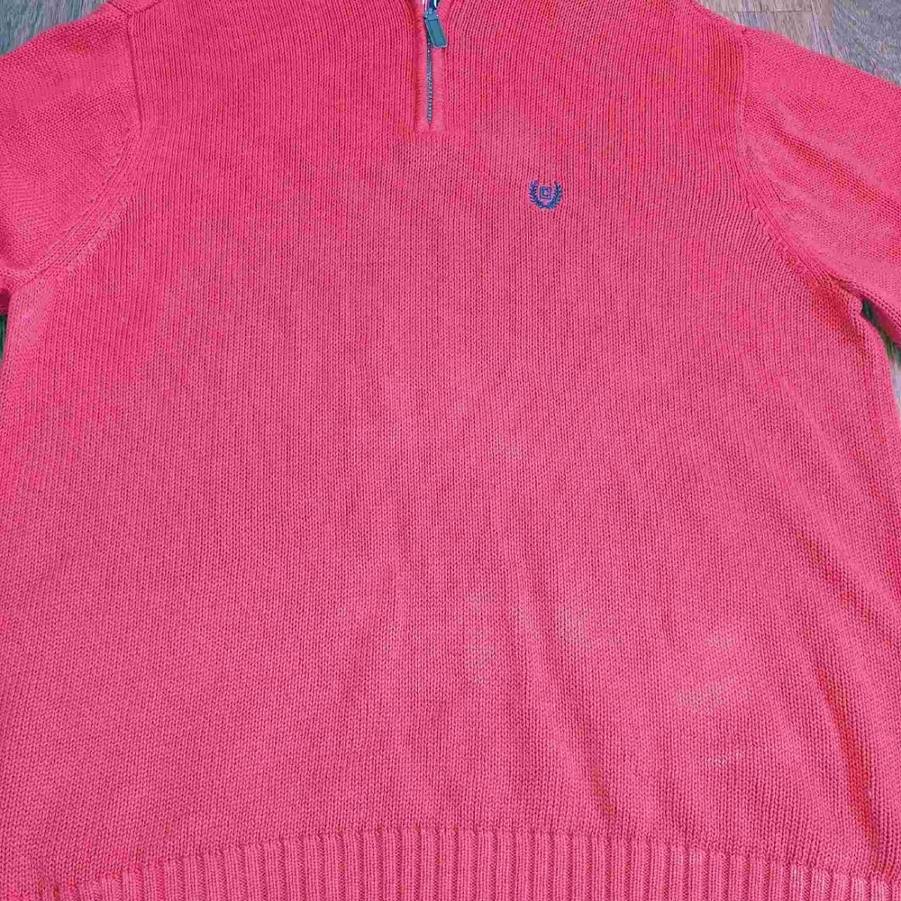 chaps 1/4 zip sweater pullover mens Mens size XXL dark orange